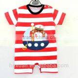 Baby Jumpsuit Print Cartoon Animal Summer Short Sleeve Romper Set thumbnail-3
