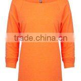 Next Level Apparel The Terry Raw Edge 3/4-Sleeve Raglan Tee - Made From 50% Cotton and 50% Polyester and Comes With Your Logo. thumbnail-6