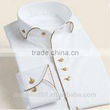 2017 Custom Slim Fit White Cotton Dress Shirts thumbnail-1