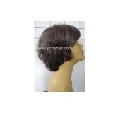 Comfortable Full Stretch Net Human Hair Medical Wig