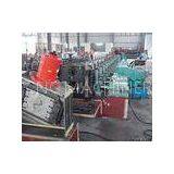 40Cr Z Purlin Roll Forming Machines , 380V Hydraulic Pressure Cutting