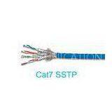 Ethernet SSTP Each Pair Shielded Cat7 Network Cable Copper Pass Fluke Blue