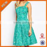 2016 Tops Designs Girls Party Printed Dresses /latest Party Wear Dresses