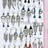 Handmade Earrings Peruvian Color Natural Semi Precious Piedra Stones Wholesale