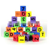 Melors education toy soft eva Alphabet and numbers kids foam blocks