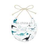 Cute Cat Footprints Soft Round Shape Double Side Toddler Baby Bandana Drool Bibs thumbnail-5