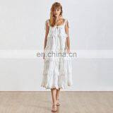 TWOTWINSTYLE Strapless Off Shoulder Backless Ruffles Bow Dresses Female Fashion 2020 thumbnail-4