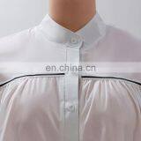 LAITE D2154 Autumn Plus Size Women Shirt Dress Ladies Plus Size Stripe Casual Shirt Dress thumbnail-3