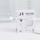 Amazon hot sale J3 ROHS SBC TWS IPX4 waterproof anti-noise in ear bluetooth eyer phone wireless Earphone & Headphone