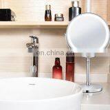 DDP Shipping LED Portable Makeup Mirror Round 8 Inch Makeup Desktop Cosmetic Mirror 10x Magnificationt Mirror thumbnail-3