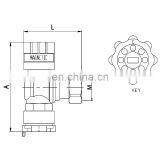 BWVA Brass Lockable Ball Valve With Magnetic Lock thumbnail-4