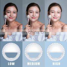 2021 Factory Price Dimmable Selfie Ring for Makeup Video Photographic Lighting USB Charger LED Selfie Ring Light thumbnail-2