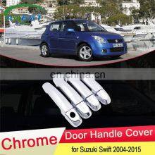 for Suzuki Maruti Swift DZire 2004~2015 Chrome Door Handle Cover Exterior Trim Catch Car Cap Stickers Accessories 2005 2006 2007 thumbnail-1