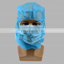 Disposable Astronaut Cap With 2 Ply Face Cover for Food Industry thumbnail-4