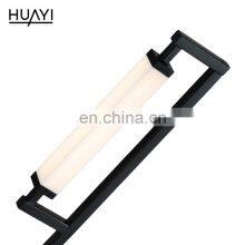 HUAYI New Design Bedroom Office Decoration Black Iron Aluminum Luxury LED American Table Lamps thumbnail-5