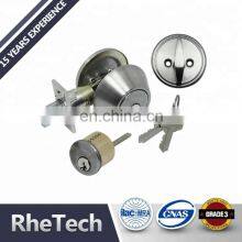 Двухсторонний регулируемый сдвижной замок с ключами на обеих сторонах, цилиндрические трубчатые замки, матовый нержавеющий сталь, замок для личной комнаты или проема, двойной сдвижной замок thumbnail-5