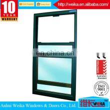 Anhui Weika Latest Single Hung Window Design Tempered Glass Aluminum Impact Window Hurricane Proof thumbnail-5
