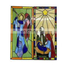 High Quality Customized Art Design Church Glass Themed Stained Glass Window Panel Tempered Glass thumbnail-4
