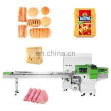Big Vertical Waffle Biscuit Patty Sandwich Hamburger Cookie Cracker Pillow Flow Fold Wafer Pack Machine For Patty thumbnail-2