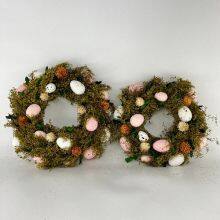 Shenyang For Star Wholesale Handmade Craft Home Decoration Door Easter Egg Wreath With Bunny thumbnail-4