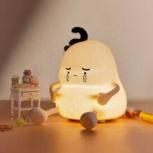 EGOGO Custom Cute Chubby Silicone Lamp Timing Switch Mobile Phone Holder Kids Led Lamp Bedroom Sleep Night Light thumbnail-5