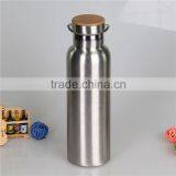 Hot Selling 2016 Summer Mlife Double Wall 750ml Stainless Steel Water Bottle Sport Bottle Tumbler With Bamboo Lid & Handle thumbnail-2