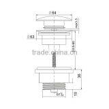 Watermark Factory Direct Sale Pop Up Chrome Plated Waste Sink Basin Accessories (K316-D) thumbnail-2