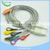2015 Hot Sale ECG M1673A Snap Type 3 Leadwires ECG Cable thumbnail-5