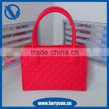 2015 Spliced Colors Silicone Rubber Hand Bag/ Fashionable Silicon Handbag thumbnail-4