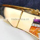 Leaf Shap Hot Selling Sex Sikh Kara Crystal Bracelet Bangle thumbnail-5