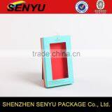 Fancy Design & Customized Family Paper Packagings, Paper Box Packaging With Clear PVC Window