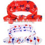 Hot-sales Kids Turban Knotted Headband for 4th of July Fashion Baby Cotton Hair Bands Wh-1742 thumbnail-1