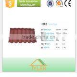 Aluminum Zinc Roofing Material Stone Coated Metal Roof Tile