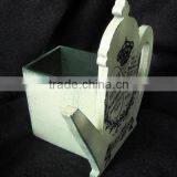 Shabby Chic Cup Shape Wood Storage Box