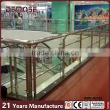 frameless glass railing/side mounted glass balustrade/balcony railing