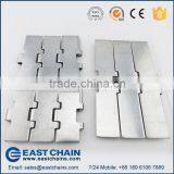 Single Hinge Straight Running Width 114.3mm 304 Stainless Slat Top Chain C18S thumbnail-2