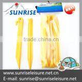 56712# 9" Yellow Plastic Tent Pegs Quality Choice thumbnail-1