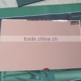 3mm to 6mm thickness Pink Tinted Mirror