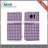 For Samsung Galaxy S6 Grid Pattern PU Leather Case Cell Phone Case, For Samsung S6 or For Samsung S6 Edge thumbnail-3