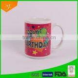 Ceramic Dinnerware Print Decal, Red Dinner Set, Customized Ceramic Mug and Plate thumbnail-3