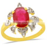 Fashion Gold Color Stone Rings