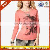 Priting Long Sleeve T-shirt for Lady, Hot Sale in Europe(YCT-B0290) thumbnail-1