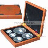 Custom OEM Accepted Wooden Coin Display Box