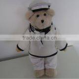 38cm Novel and Cute Soft Stuffed Plush Navy Teddy Bear With Dress thumbnail-1
