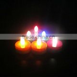 CR2032/CR2450 battery operated colorful tealight candles