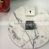 Household Decorative White Marble With Pattern Wall Clock Quality Choice thumbnail-3