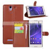 Litchi Pattern Soft Wallet Stand Leather Case For Sony Xperia C3 thumbnail-1
