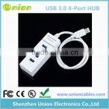 USB 3.0 4-Port Hub Adapter For PC LAPTOP Notebook thumbnail-1