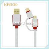 2016 Wholesale 2in1 Type C and Android Fast Charging Mobile Phone Usb Cable thumbnail-2