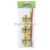 Gold Glitter Plastic Tiara Hair Headband Princess Crown Women Girl Gift thumbnail-3